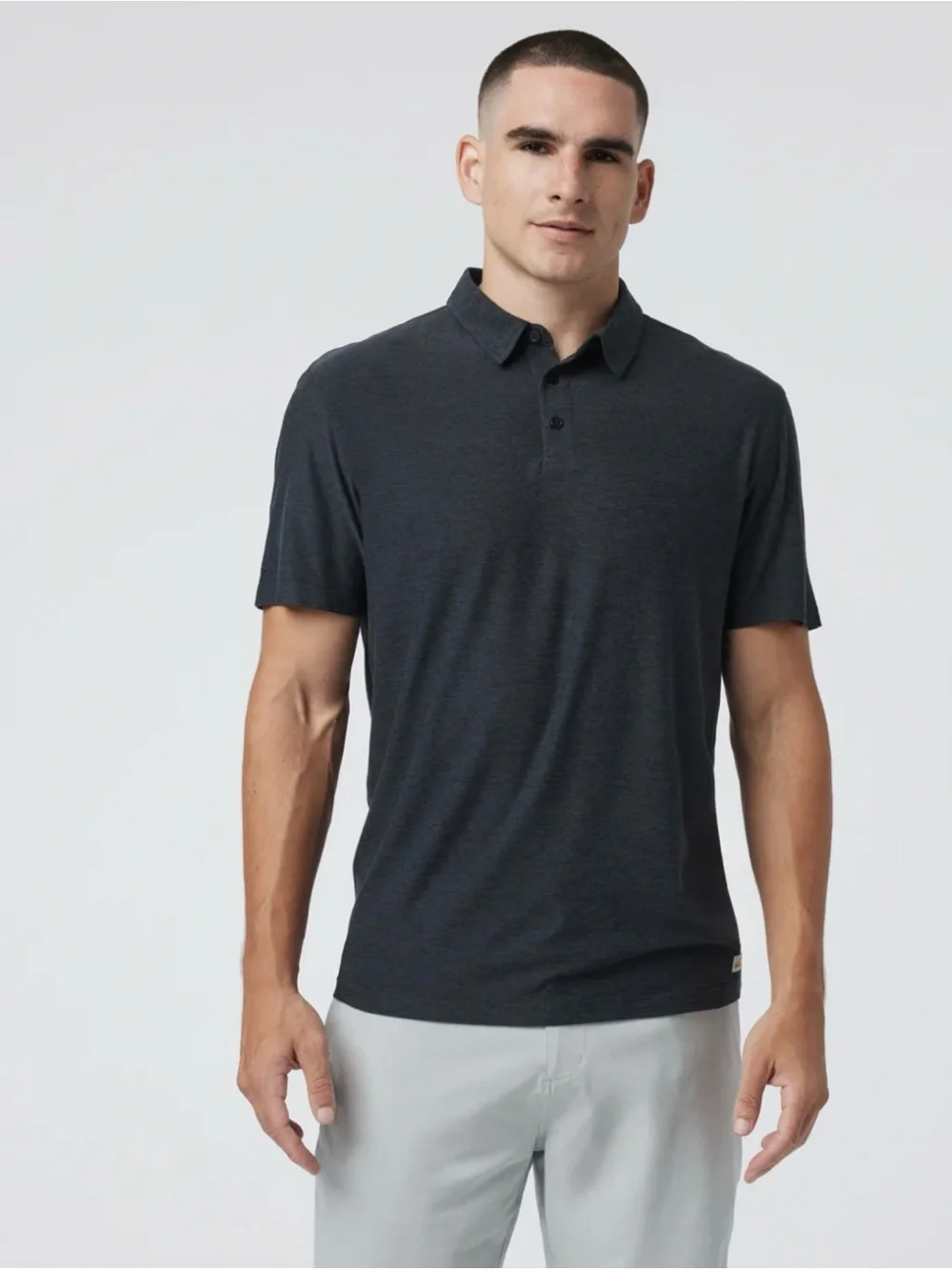 Vuori Strato Tech Polo in Heather Gray Size L ~ Excellent